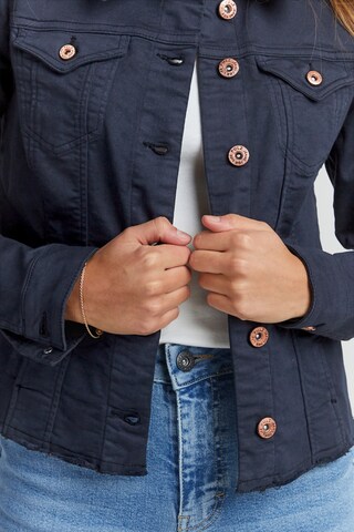 PULZ Jeans Between-Season Jacket in Blue