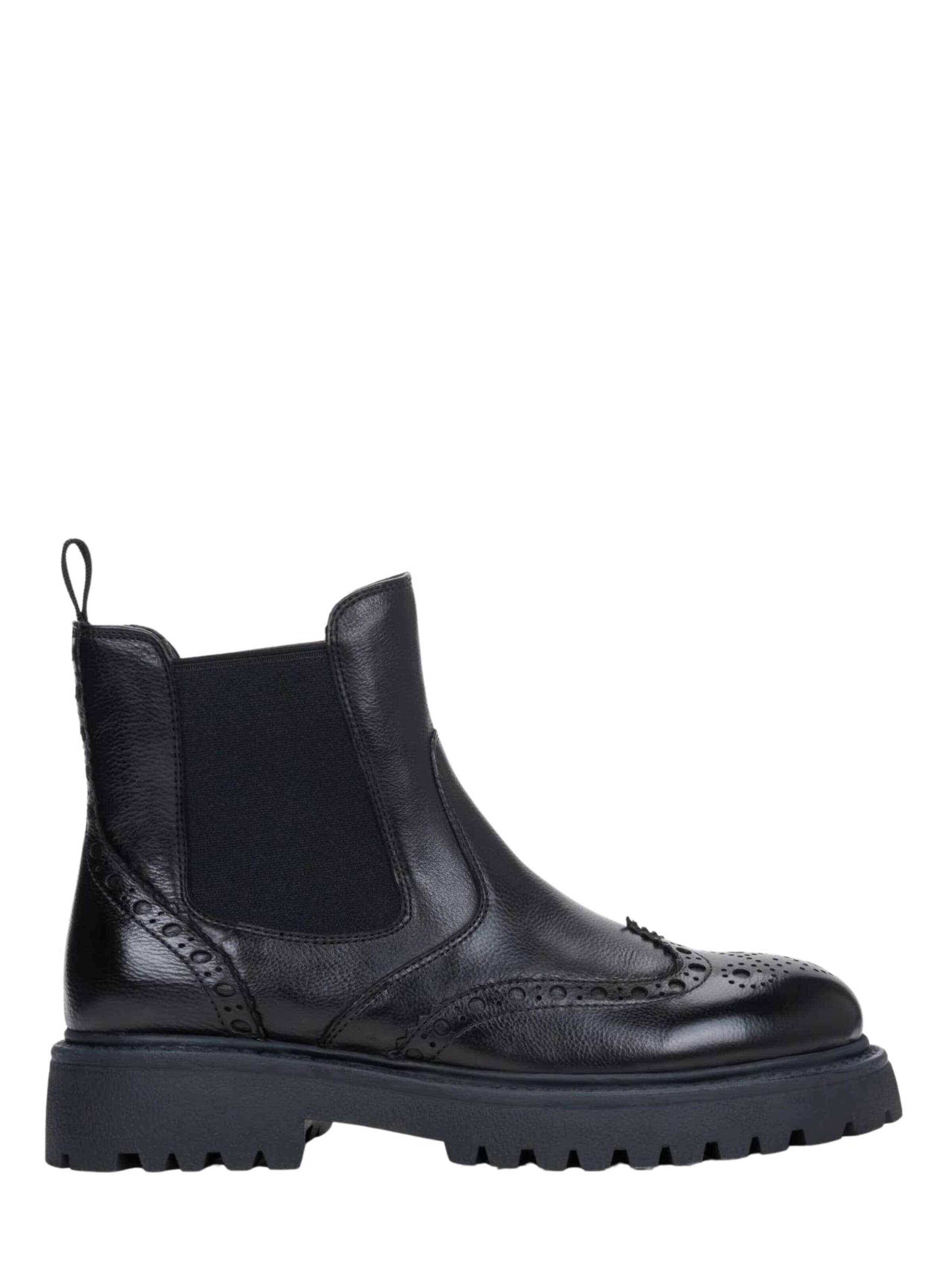 Estro Chelsea boots '60616-00' i svart: framsida