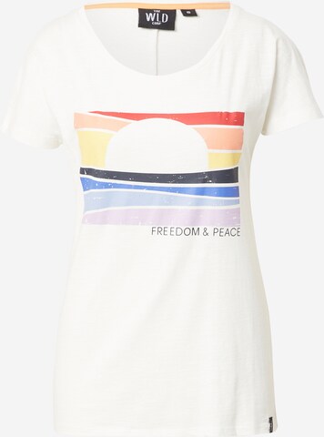 WLD T-Shirt 'Friendship & Peace' in Weiß: predná strana