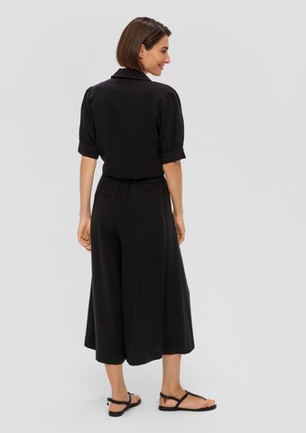 s.Oliver BLACK LABEL Wide leg Pants in Black