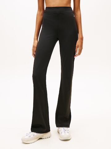 Tommy Jeans - Acampanado Leggings en negro: frente