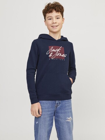 Sweat Jack & Jones Junior en bleu : devant