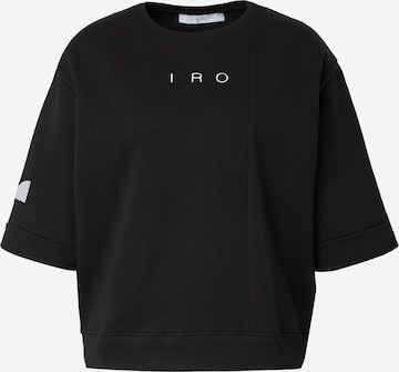 Sweat-shirt IRO en noir : devant