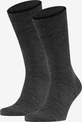 FALKE Athletic Socks in Grey: front