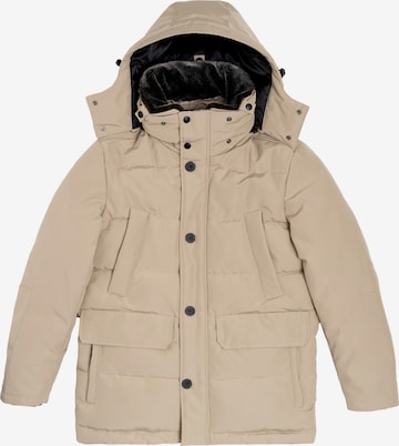 Giacca invernale 'The Swiss Yuppie' di Prohibited in beige: frontale