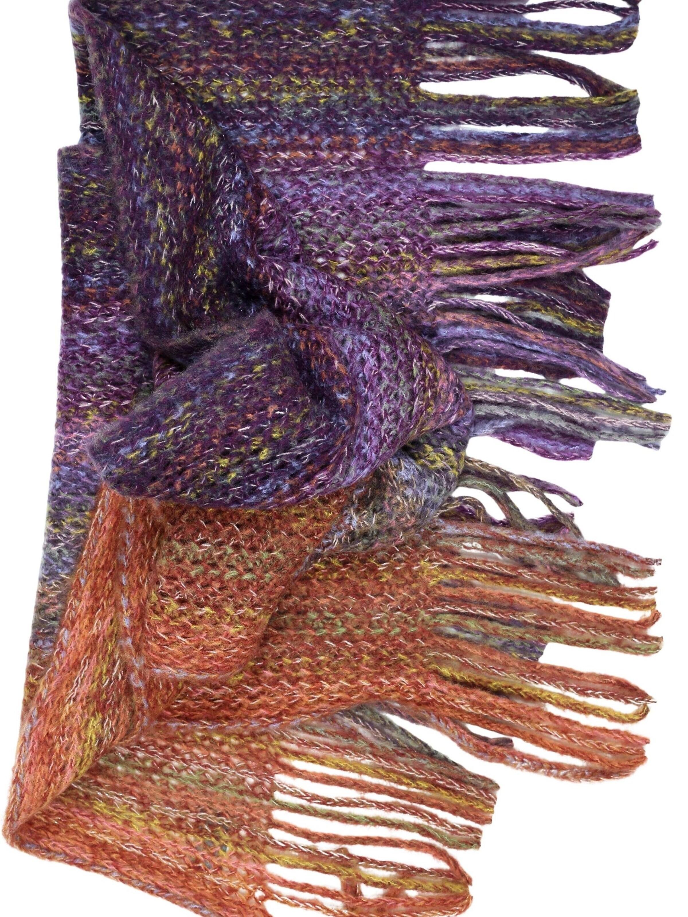 COLLEZIONE ALESSANDRO Scarf 'Farbenfroh' in Purple
