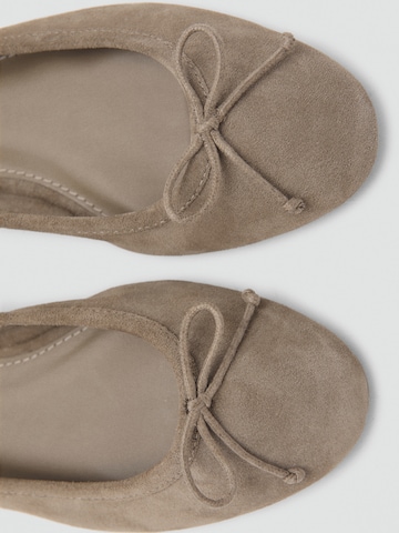 MANGO Балерини 'PLANO1' в кафяво