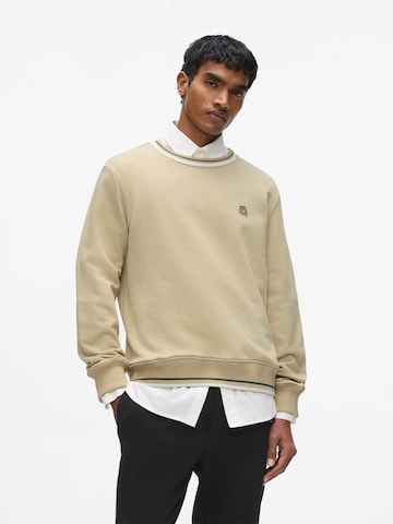 Karl LagerfeldSweater majica - bež boja: prednji dio