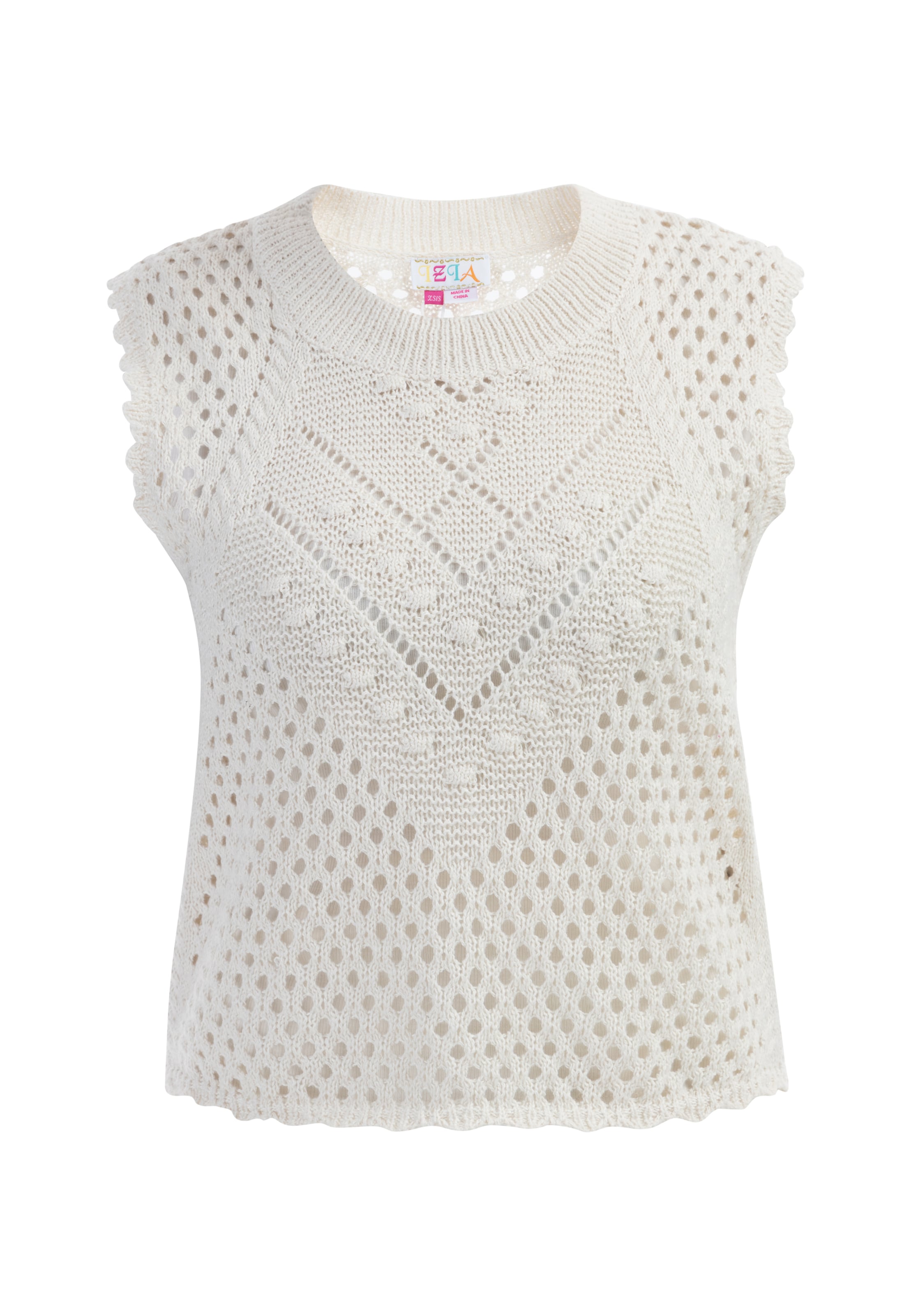 Pullover di IZIA in bianco: frontale
