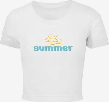 T-shirt 'Summer - Sun' Merchcode en blanc : devant