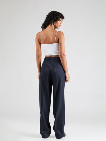 BOSS Wide Leg Bundfaltenhose 'Taleco2' in Blau
