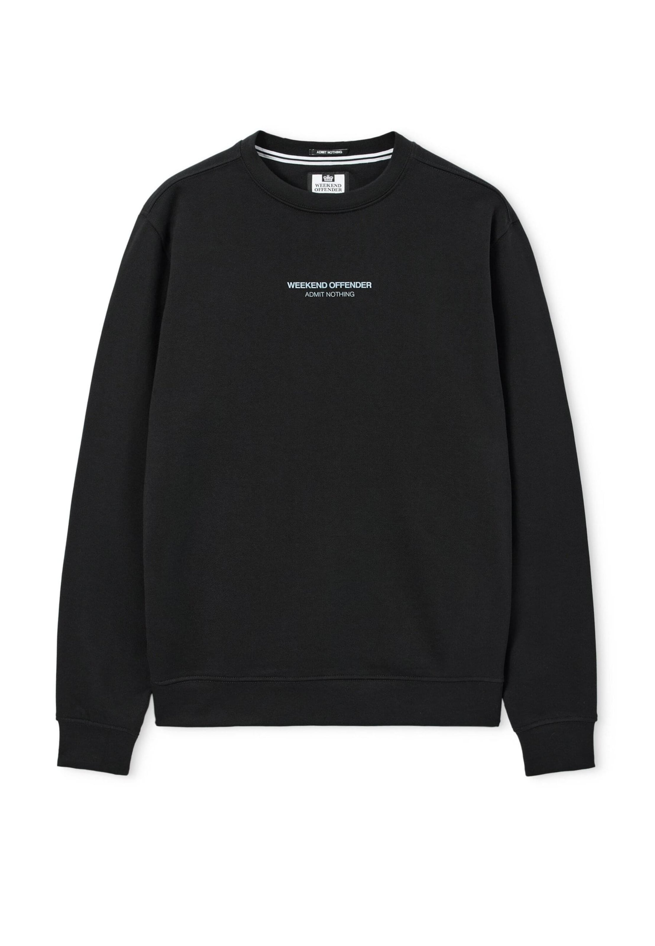 Weekend Offender Sweatshirt 'Raval' in Black: front