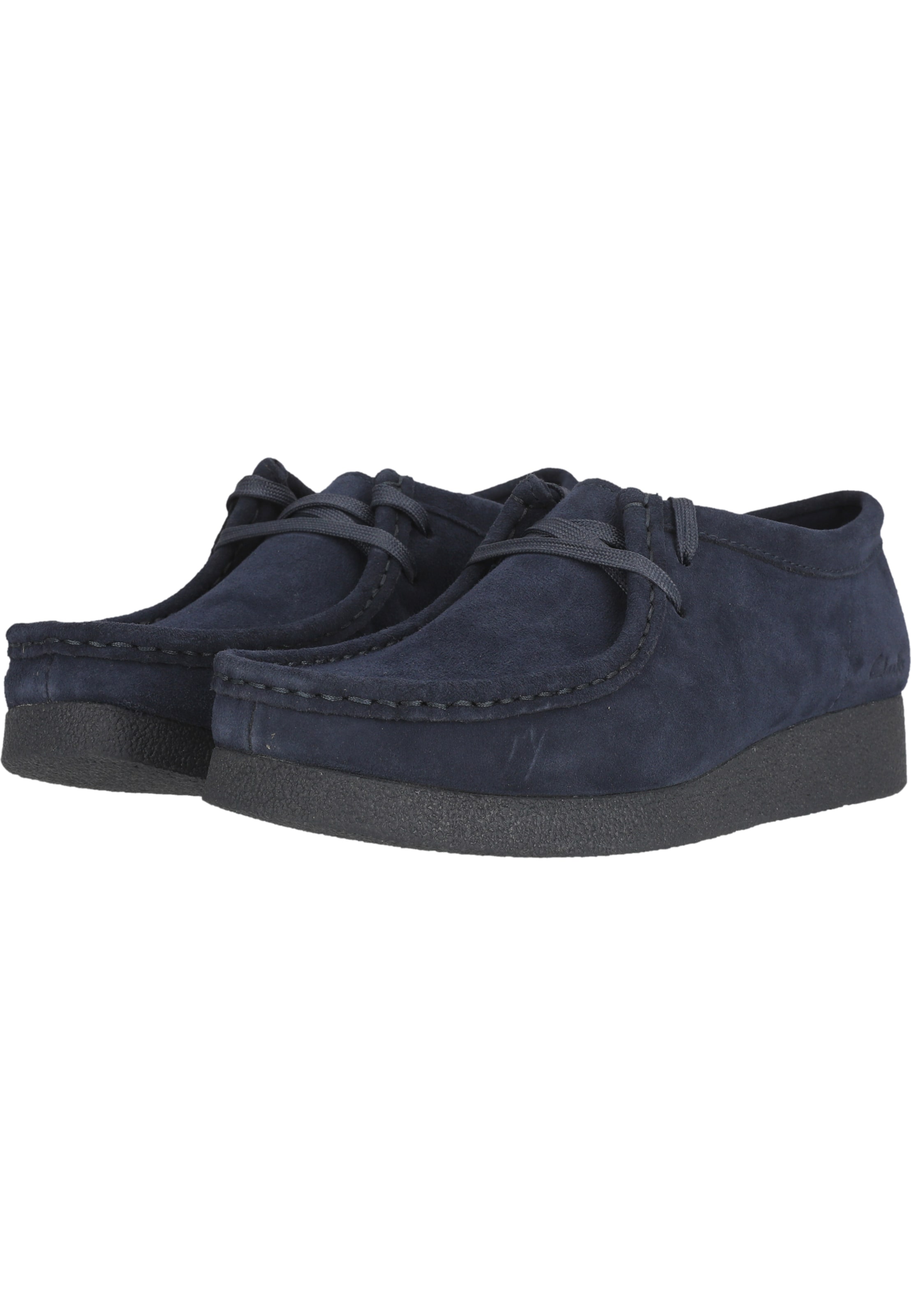 CLARKS Schnürschuhe 'WallabeeEVO' in Blau