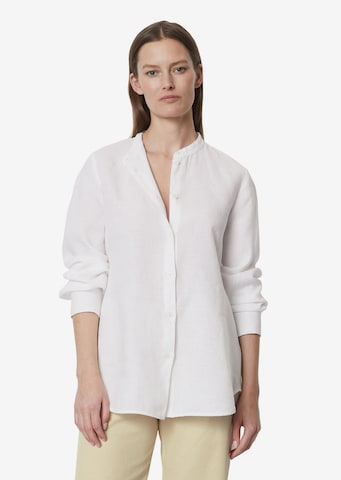 Marc O'Polo Blouse in Wit: voorkant