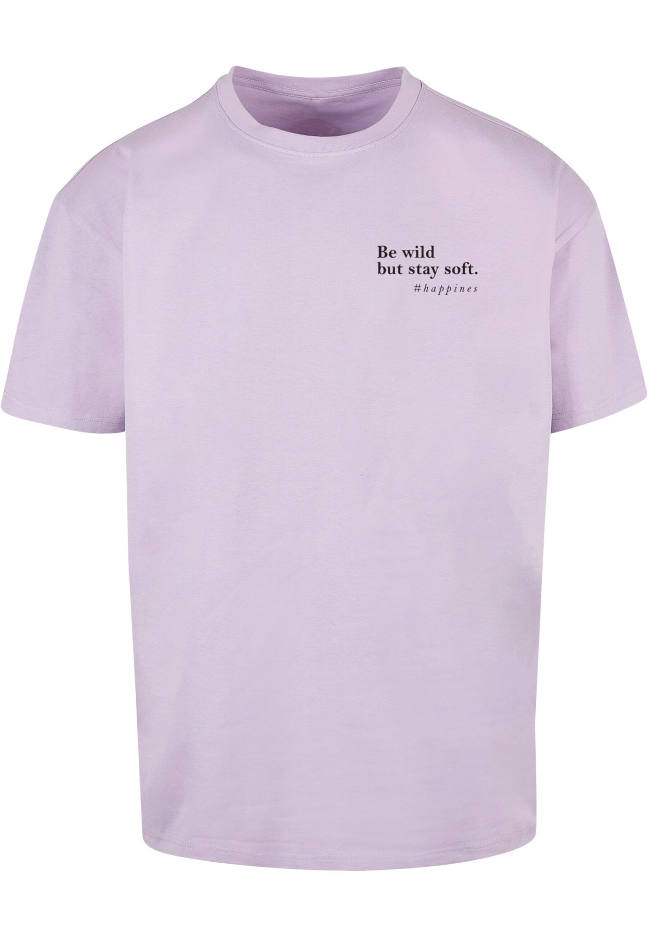 T-Shirt 'Happines' Merchcode en violet : devant