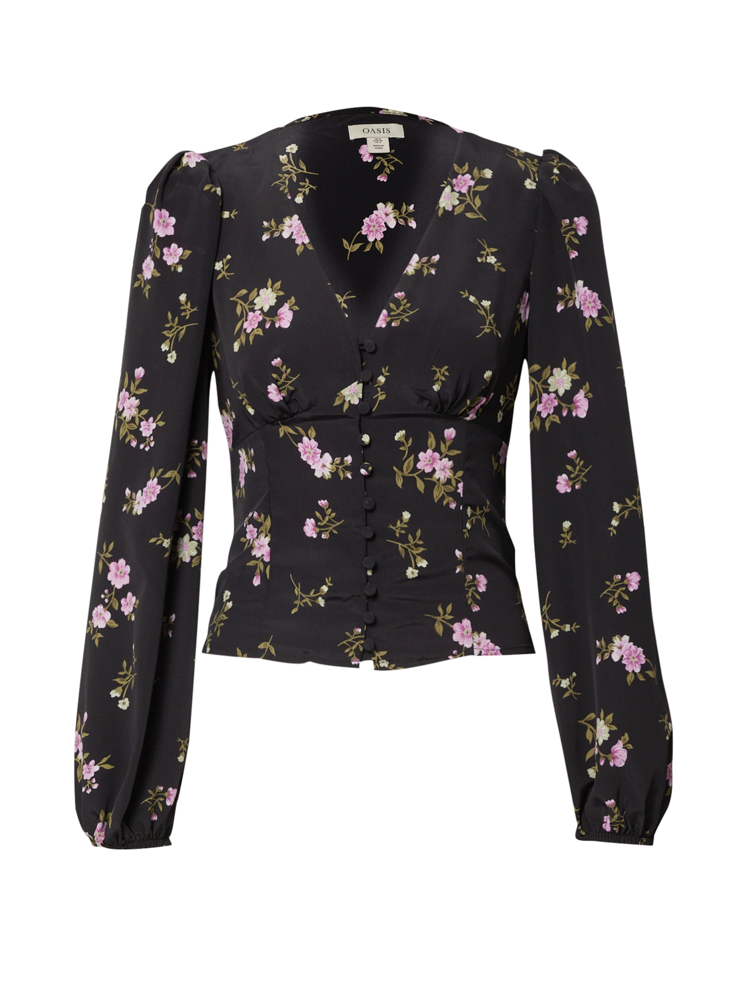 Oasis Blouse in Black: front