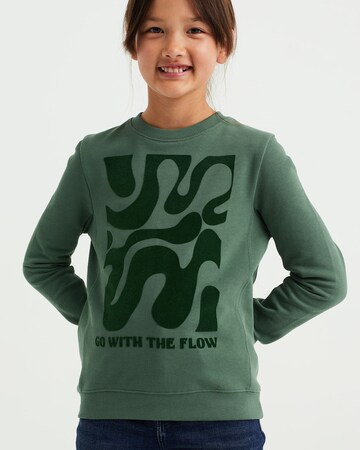 WE Fashion Sweatshirt in Grün: Vorderseite