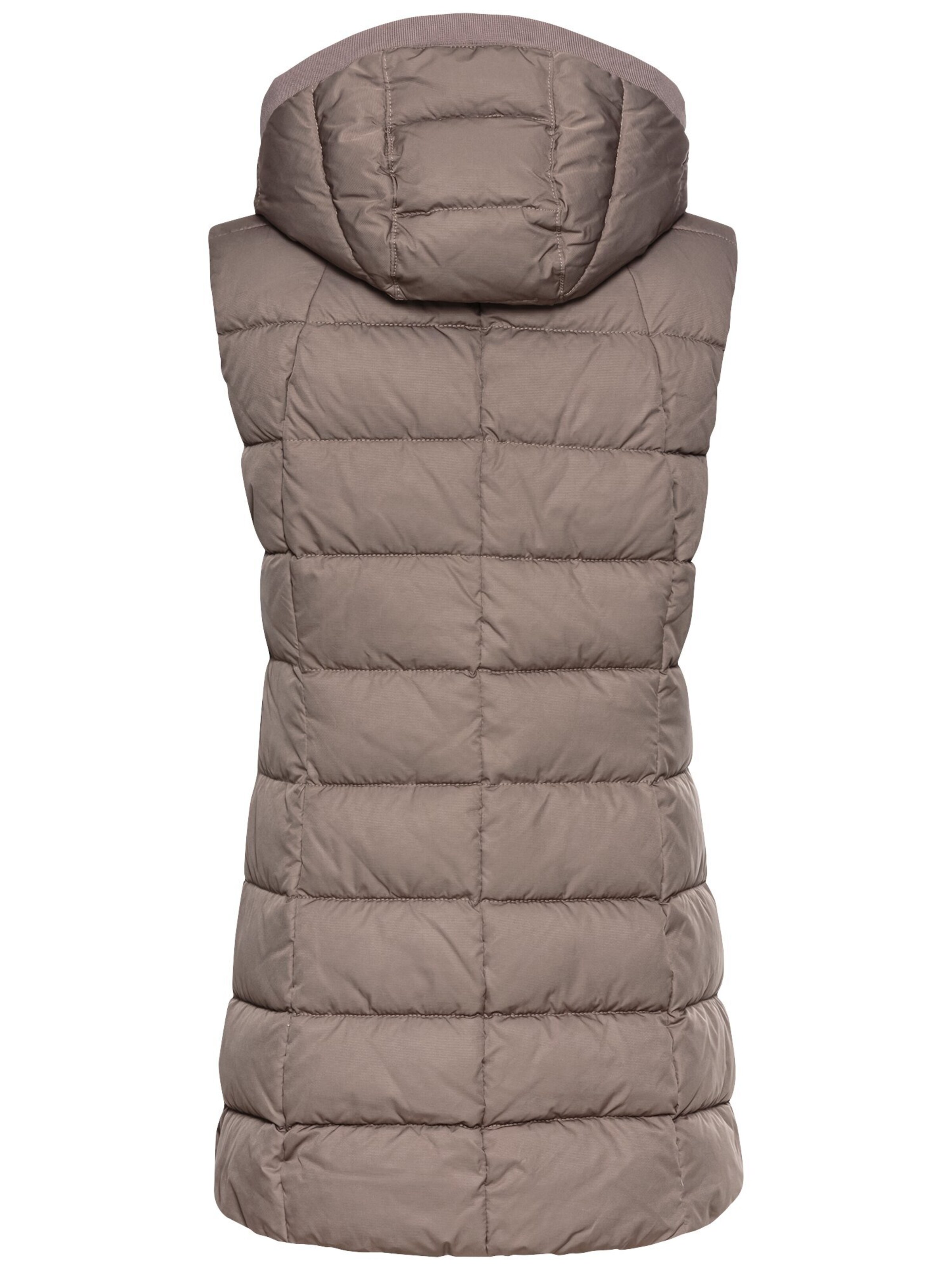 CAMEL ACTIVE Lange Weste mit Kapuze in Braun