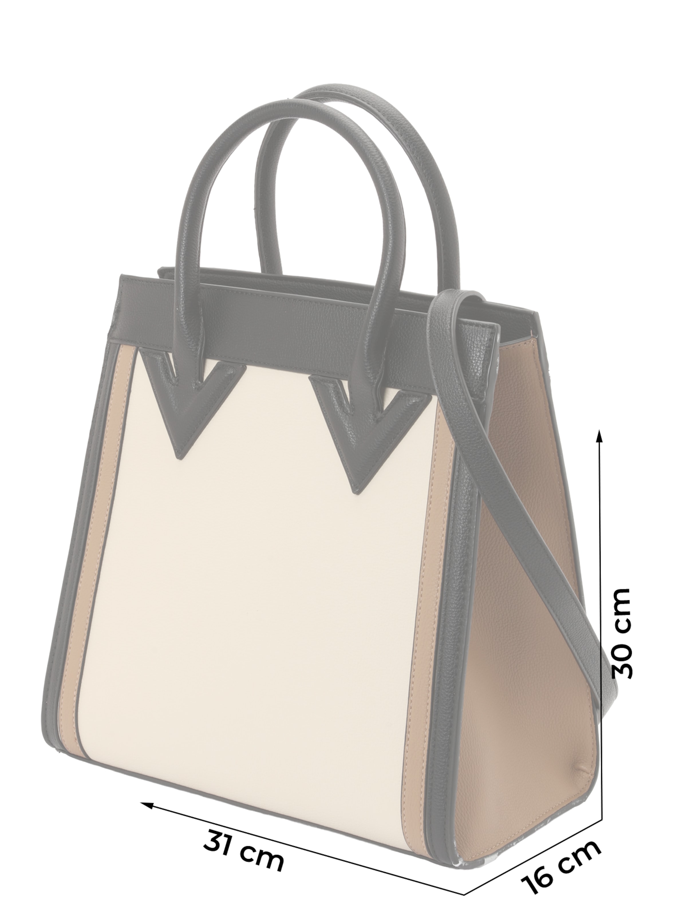 19V69 ITALIA Дамска чанта 'Lotte' в бежово