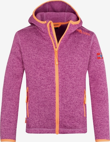 TROLLKIDS Fleece Jacket in Pink: front