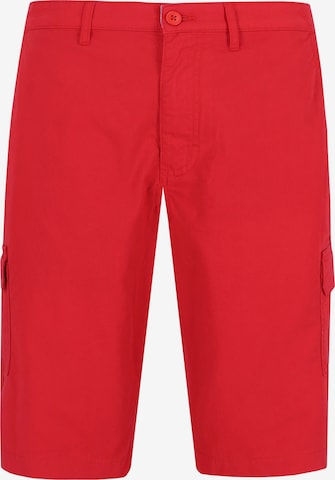 HAJO Hose 'elastische Bermudashort mit Cargotaschen' in Rot: Vorderseite