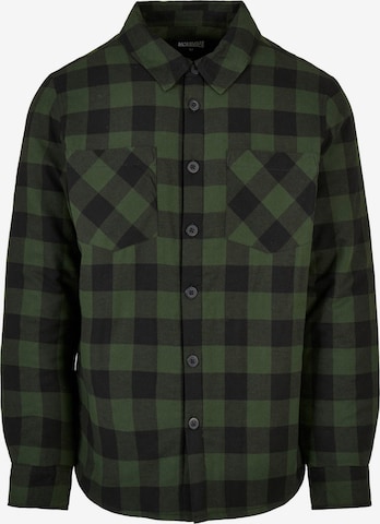 Coupe slim Chemise Urban Classics en vert : devant