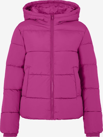 PIECES Winter Jacket 'Bee' in Purple: front
