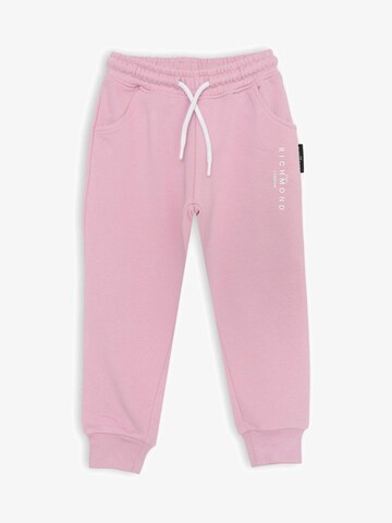 John Richmond Tapered Pants 'On Track' in Pink: front
