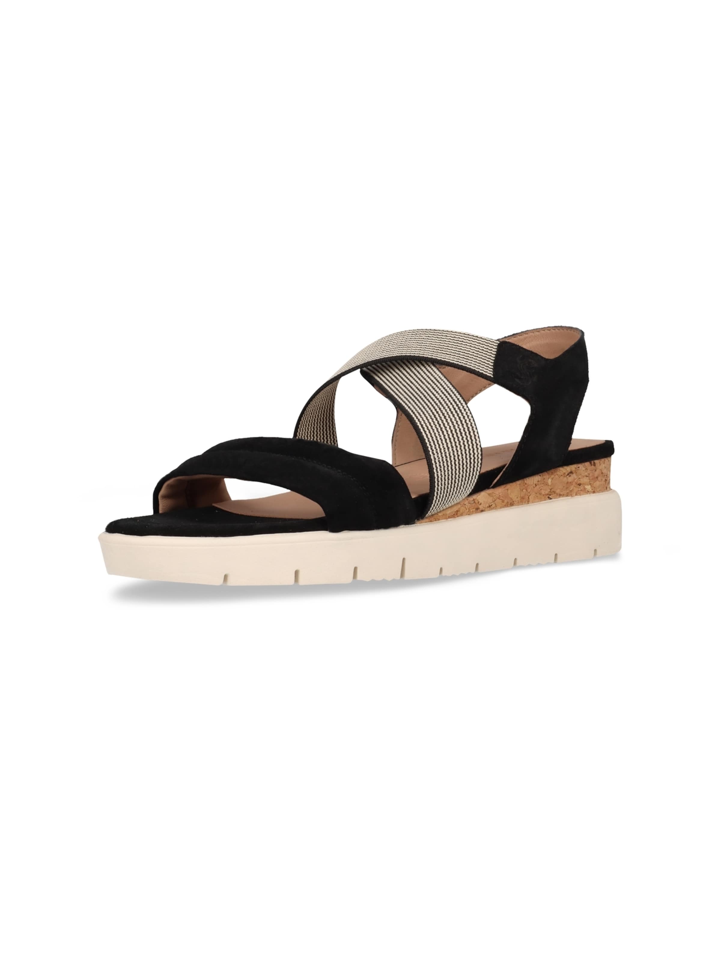 SALAMANDER Sandal i svart: framsida