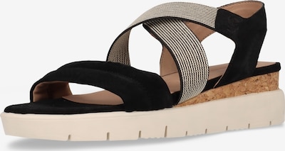 Sandale SALAMANDER pe negru / alb, Vizualizare produs