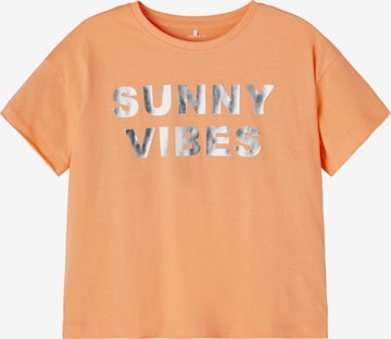 NAME IT T-Shirt 'Huxs' in Orange: front
