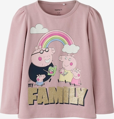 NAME IT Paita 'NMFNora Peppa' värissä kulta / malva / vaaleanpunainen / valkoinen, Tuotenäkymä