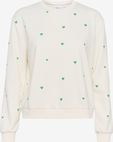 SAINT TROPEZ Sweatshirt 'Dagna' in Weiß: Vorderseite