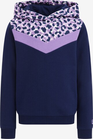 Sweat-shirt WE Fashion en bleu : devant