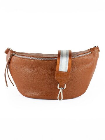 lePelou Gürteltasche 'TORINO' in Braun: Vorderseite