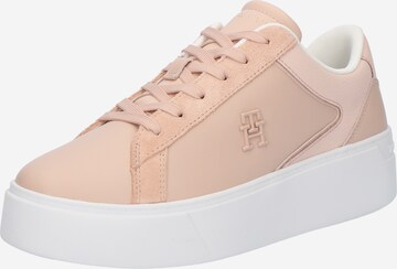 TOMMY HILFIGER Sneakers laag 'COURT' in Roze: voorkant