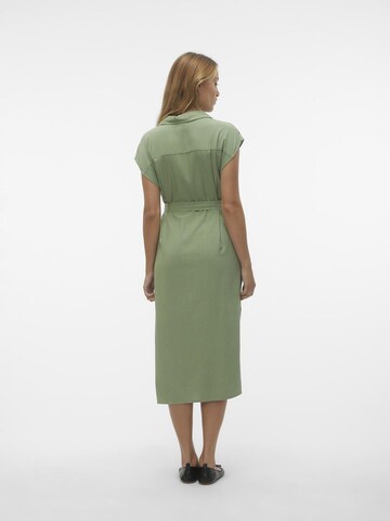 VERO MODA Shirt dress 'MY MILO' in Green