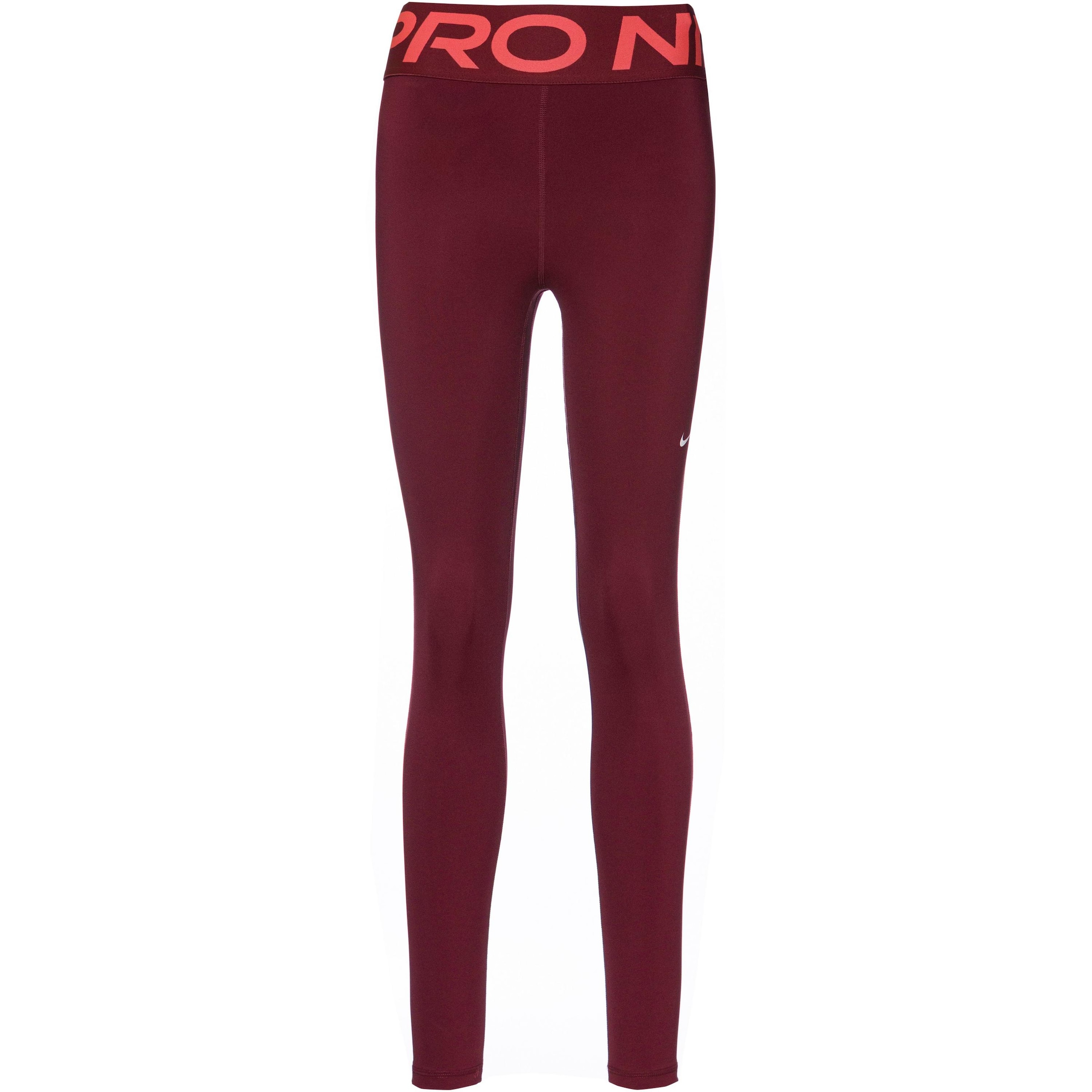 NIKE Skinny Workout Pants 'Pro Sculpt' in Red: front