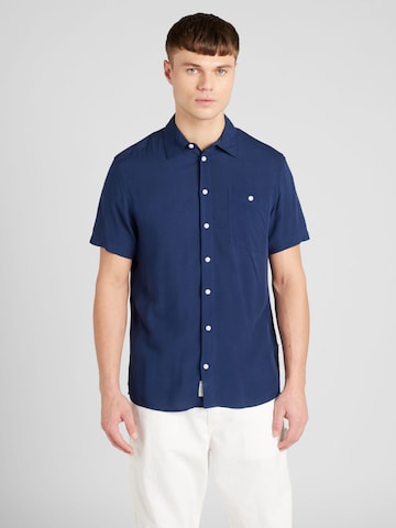 BLEND - Ajuste regular Camisa en azul: frente