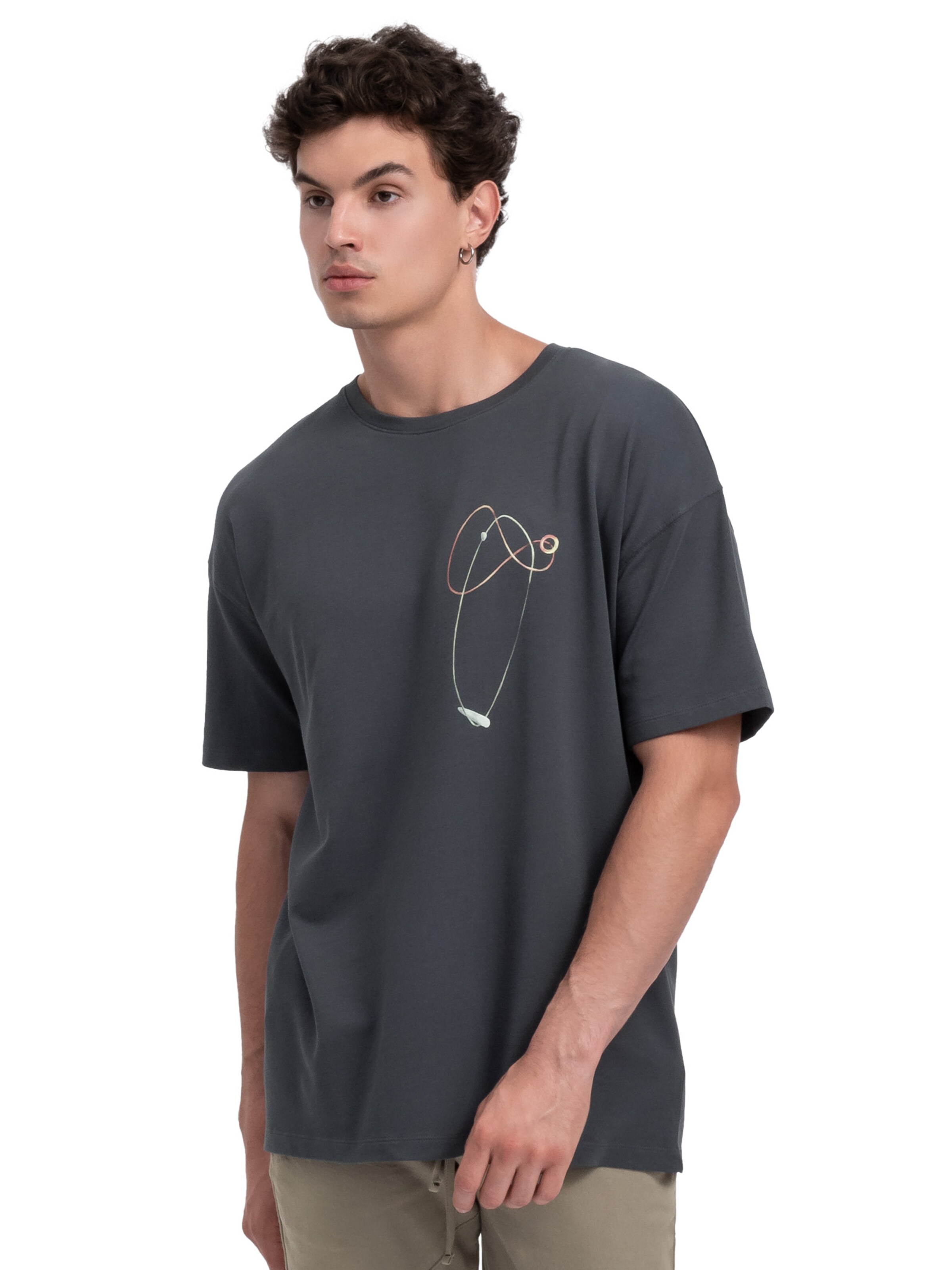 T-Shirt 'Plabo' Kaft en gris : devant