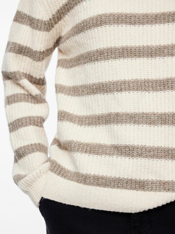 PIECES Pullover 'Klara' in Beige