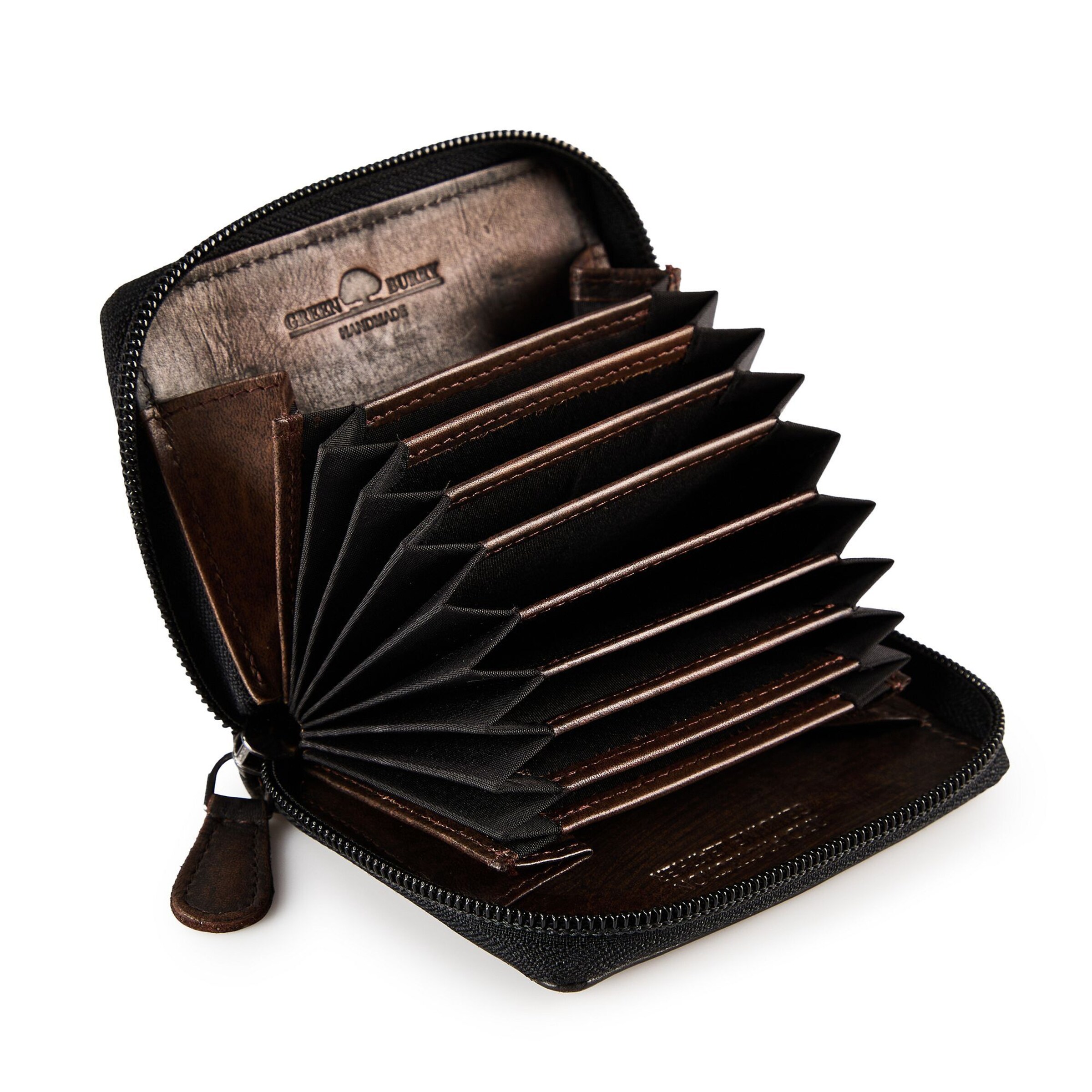 Porte-monnaies 'Destressed' GREENBURRY en marron