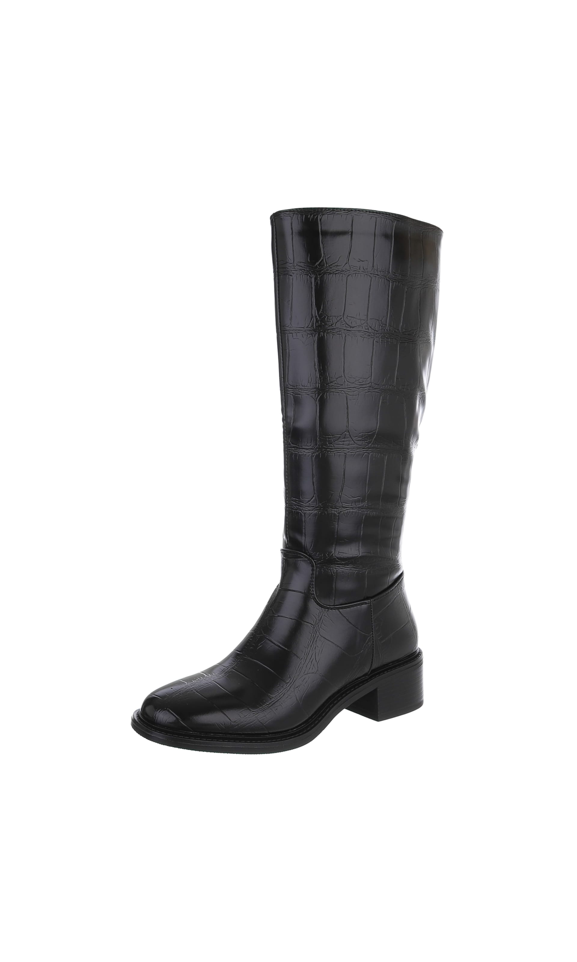 Ital-Design Boots in Black: front