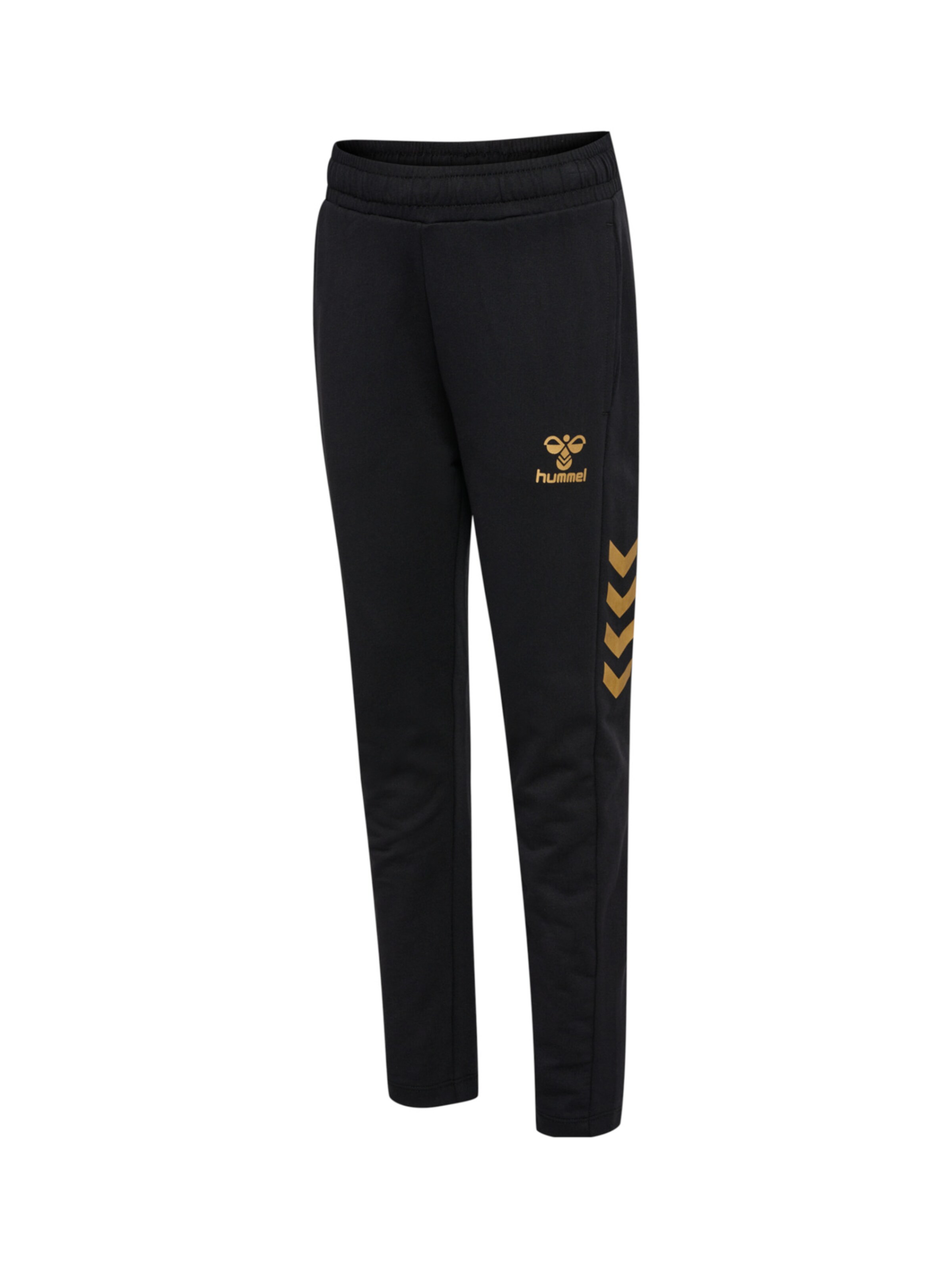 Hummel Regular Workout Pants in Black: front