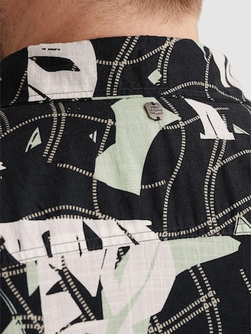PME Legend Regular fit Skjorta 'Shirt with short sleeves in slub cotton' i blå