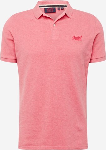 T-Shirt 'Classic' Superdry en rose : devant