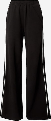 Wide Leg Pantalon Karo Kauer en noir : devant