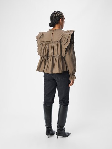 OBJECT Bluse 'OBJHope' in Braun