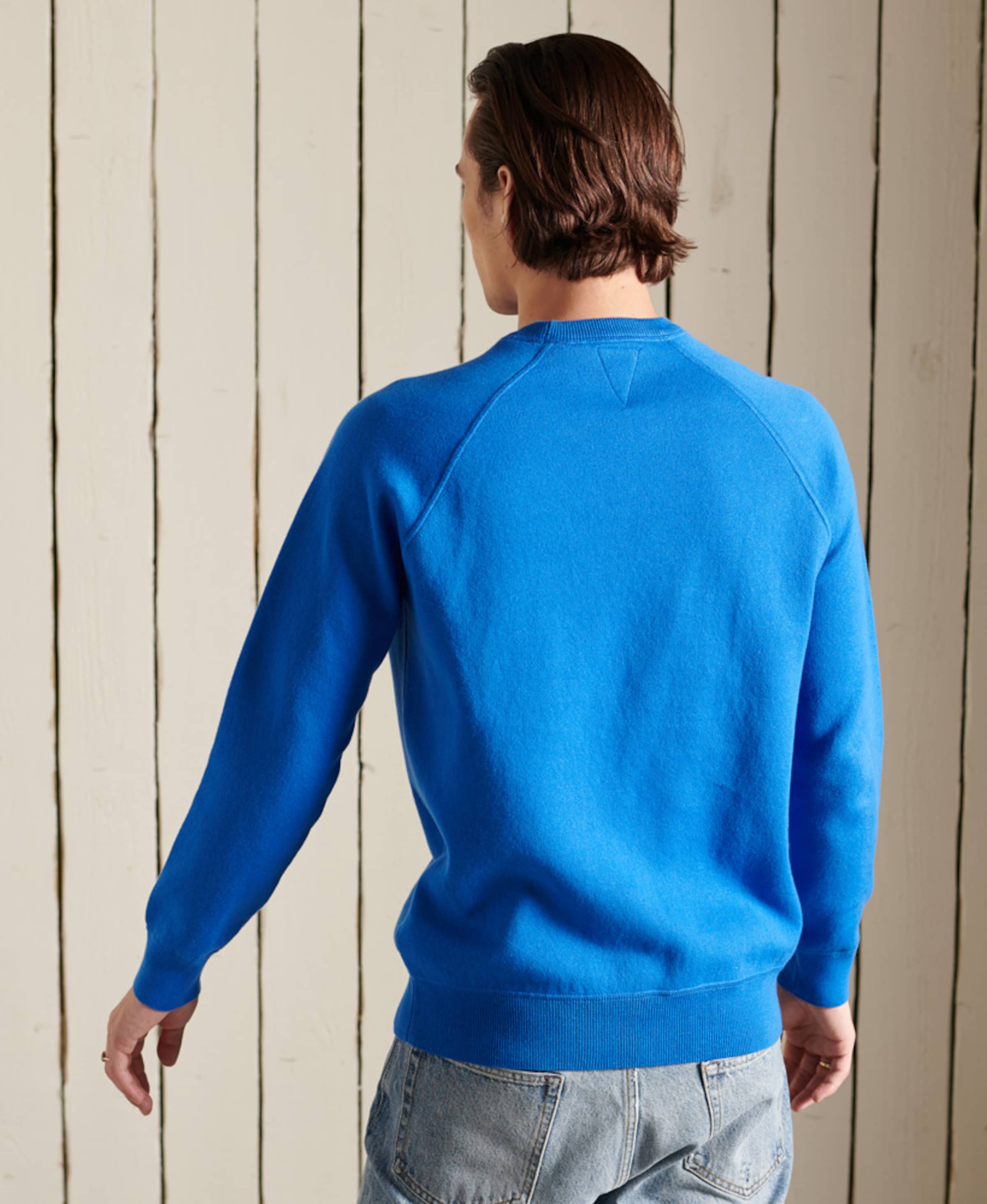 Männer Sweat Superdry Sweatshirt 'Varsity' in Grau - YN86597 Männer Sweat Superdry Sweatshirt 'Varsity' in Grau - YN86597