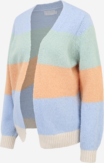 Pieces Maternity Knit cardigan in Light blue / Grey / Mint / Dark orange, Item view